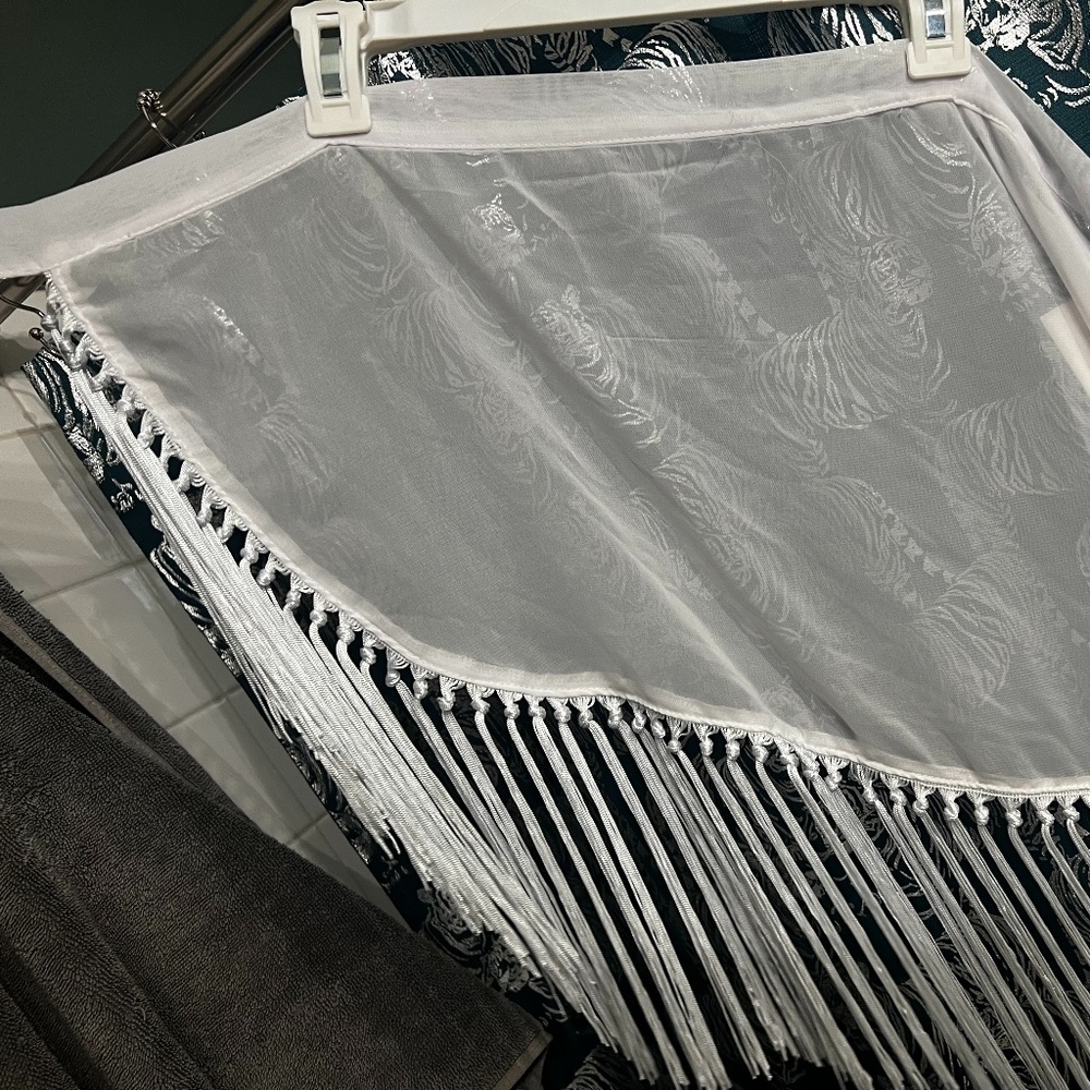 Swim cover up with tassle detail